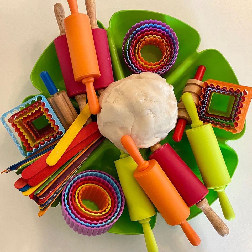 Creating Letter Clouds With Playdough