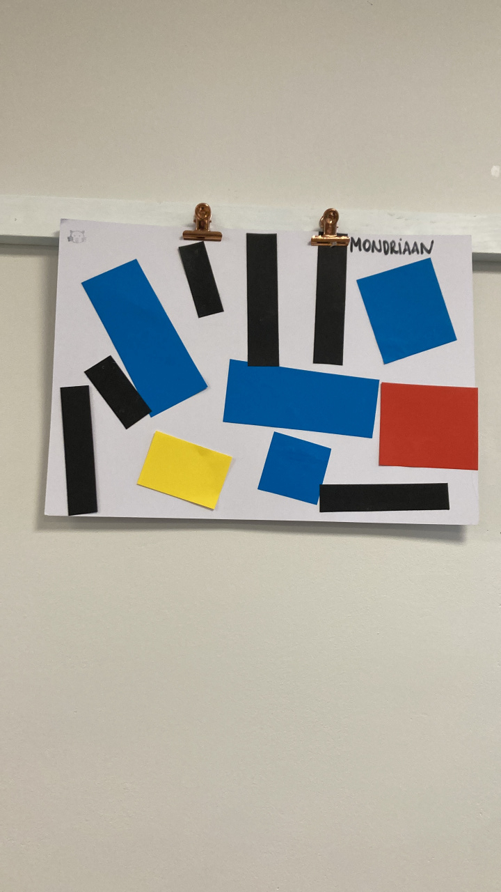 preschool art theme - Mondriaan