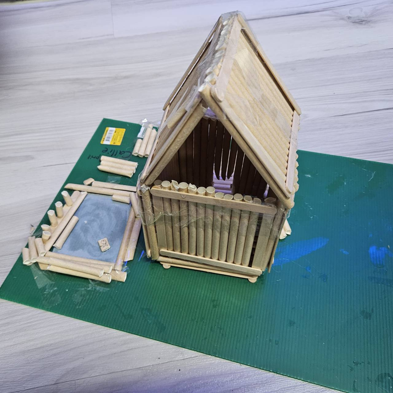 Cabin Construction Using Paper Straws