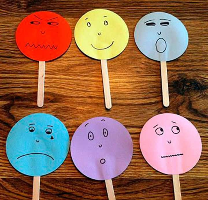 Popsicle Emotion Sticks with Colors for Expressing Different Feelings