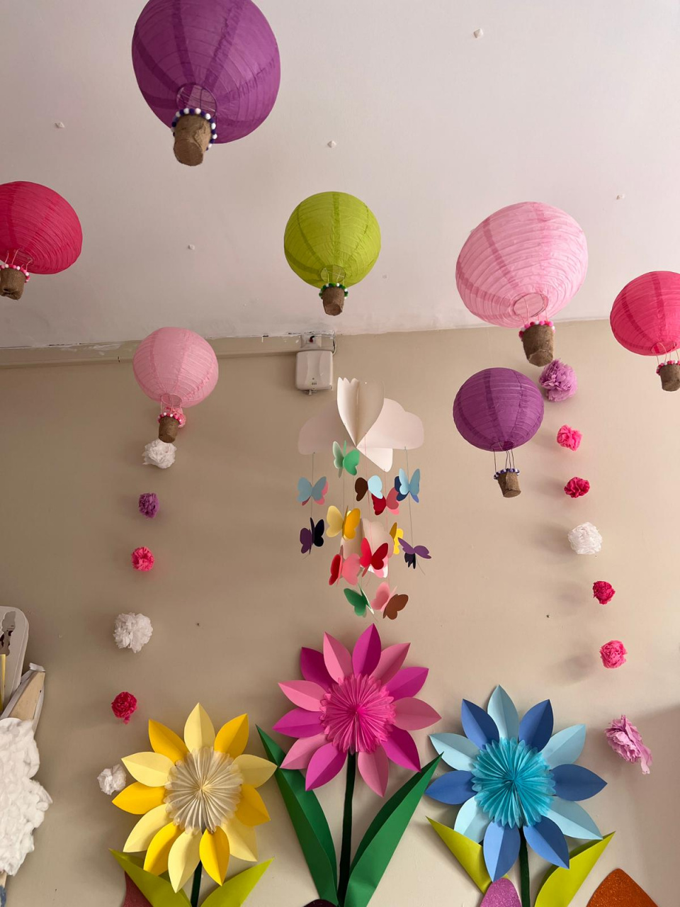 Floral photo corner for portfolio