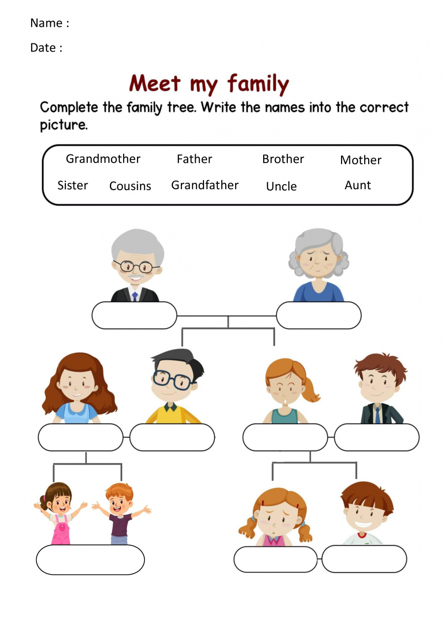 Family Tree Worksheet