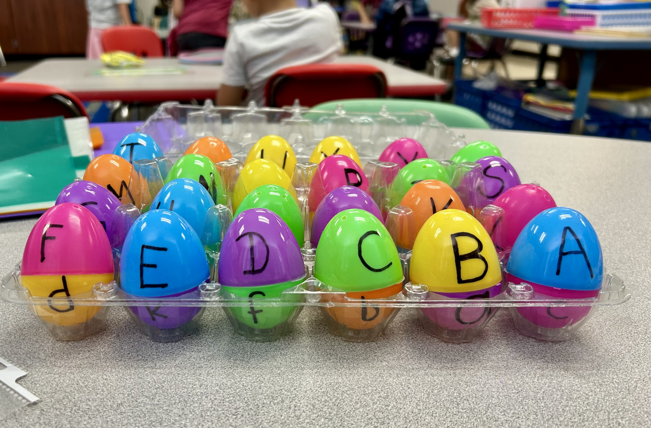 Easter eggs matching!