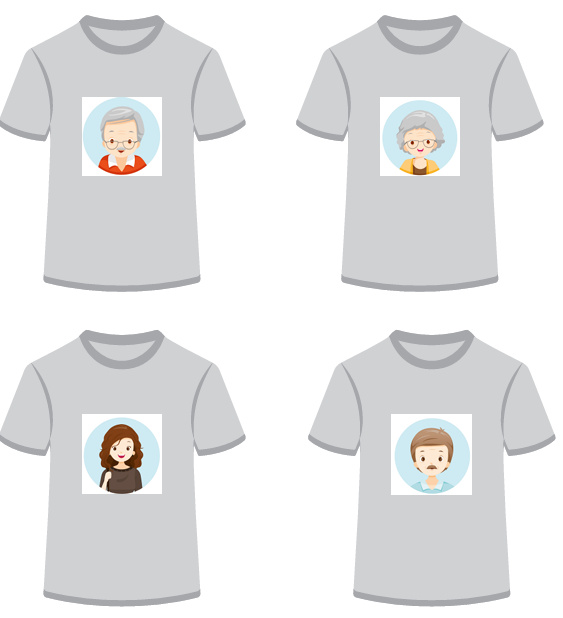 Постирай футболки семьи