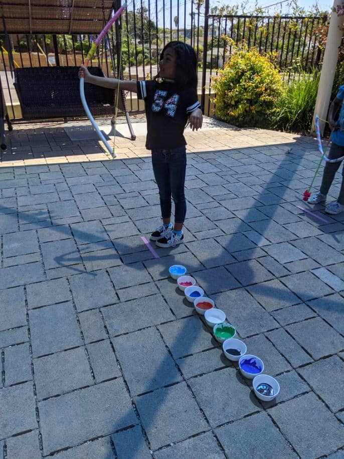 Painting With Archery for Preschoolers. TeachersMag.com